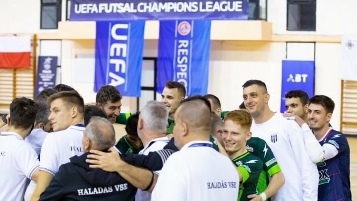 Hibátlanul a legjobb 16 között a Haladás a futsal BL-ben