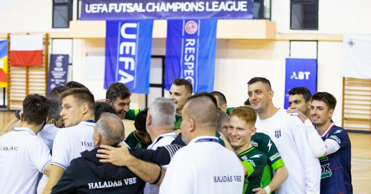 Hibátlanul a legjobb 16 között a Haladás a futsal BL-ben