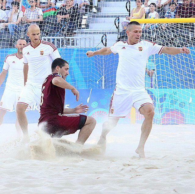 Strandlabdarúgás: csak megszorítani sikerült a világbajnokot